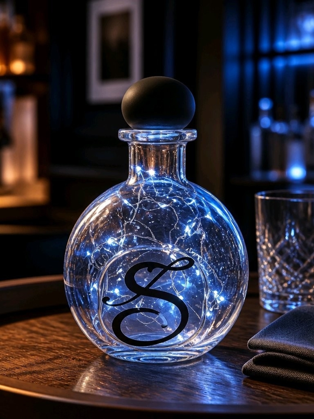 Lighted Bottle Handmade Homemade Led Nightlight Battery JK26 Glass Bottle